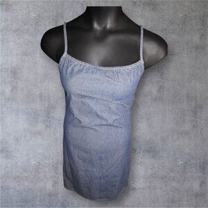 Vintage Old Navy Blue Jeans Chambray Mini Dress Women’s Size 1 | Y2K 2000s